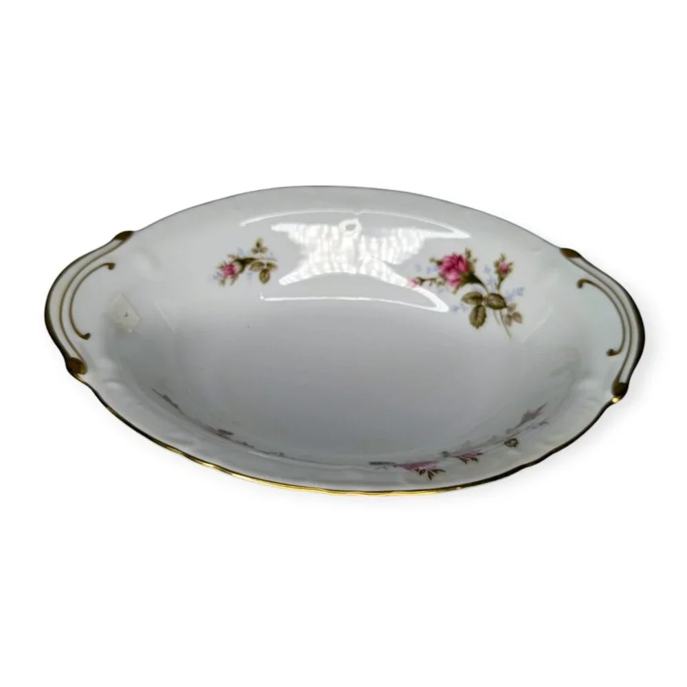 Vintage 1950s Royal Rose (Moss Rose) Fine China Japan Vegetable Serving Bowl